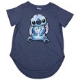 thumbnail image 2 of Disney Lilo & Stitch Stitch Sitting Hi-Low Top (Large) Blue, 2 of 4