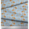 thumbnail image 2 of Soimoi Rayon Fabric Giraffe Kids Print Fabric by Yard 42 Inch Wide, 2 of 3