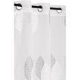 thumbnail image 2 of Safdie & Co. Panneau de Rideau Brodé Double Feuille 84L Gris Glacier Blanc, 2 of 2