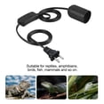 thumbnail image 3 of Plastic Material Black Color Reptile Heat Lamp Stand, Durable Reptile Heat Lamp Holder, for Reptile Tortoise EU Plug,US Plug,UK Plug, 3 of 7