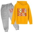thumbnail image 1 of FhsagQ Tenues pour Garçons Automne et Hiver Ensemble à Capuche Imprimé Décontracté Mignon Manches Longues Rouge 4-5 Ans, 1 of 2