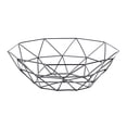 thumbnail image 2 of Vaidha Geometric Fruit Vegetable Wire Basket Metal Bowl Kitchen Storage Desktop Display, 2 of 2