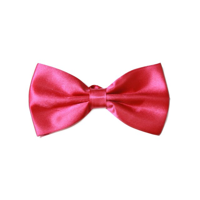 Nœud Papillon Pré-Noué dans une Boîte-Cadeau - Rose Néon