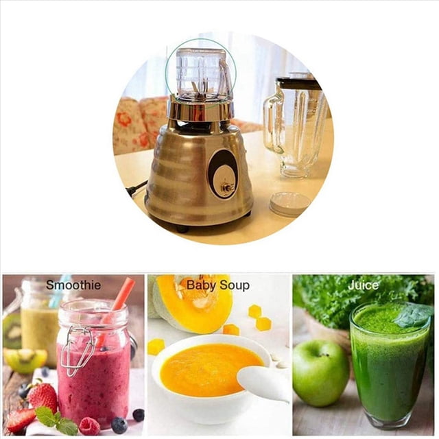 for Blender Replacement Parts, 4937 Mini Osterizer Blender Jar Accessory, Cup Mini Plastic Jars with Lids (),3 x Mixing tank,Transparent