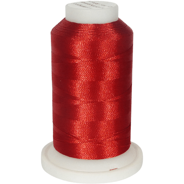 SuperB Fil à Broder en Polyester Rouge Carmin, 1000 m
