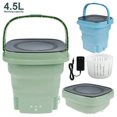thumbnail image 1 of Portable Washing Machine - Foldable Mini Small Portable Washer Washing Machine With Drain Basket (100V-240V）, 1 of 7