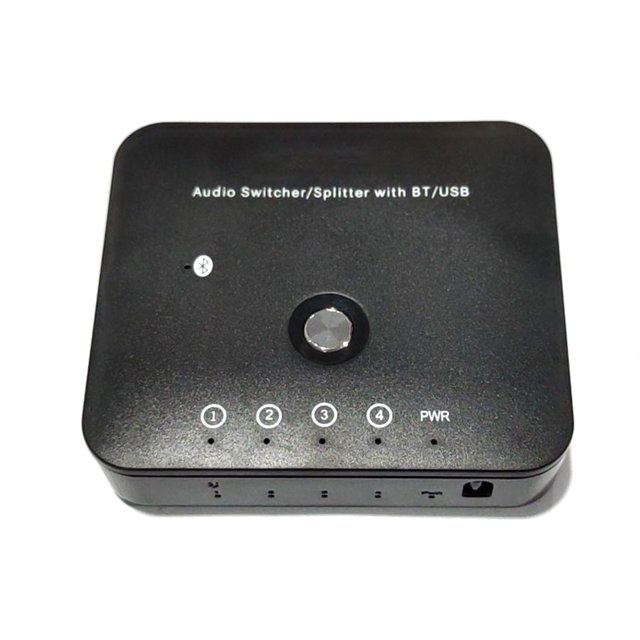 ZheElen Adaptateur Audio 3,5 mm Commutateur Ordinateur Portable Tablette Télécommande Récepteur Compatible Bluetooth Boîte de Commutation Convertisseur Fournitures Multimédias