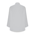 thumbnail image 4 of Timegard Shirts for Women Cotton Linen Button up Lapel Neck 3/4 Sleeve Blouse Fall Tops with Pockets, 4 of 5