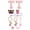 T, variant on Glass & Bottle Drinkware Accessory Set Embroidery Patch Straw Covers Charm Necklace Chain Leak Guard Accessories for Cups Complete Decorative Upgrade Kit