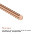 thumbnail image 3 of Unique Bargains 5mm Dia. 100mm Length Solid Copper Round Rod Lathe Bar Stock for DIY Craft 2pack, 3 of 4