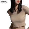 thumbnail image 2 of T-shirt à Manches Longues à Col Rond pour Femmes, 2 of 5
