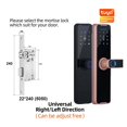 thumbnail image 2 of Door Lock, Tuya Smart Door Lock Digital Electronic Lock With Smart Card/password/key Unlock/USB Emerncy Charging ,Easy to Install, 2 of 7