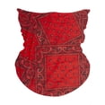 thumbnail image 1 of Top Headwear Face Covering Neck Gaiter - Red Paisley, 1 of 2
