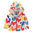 thumbnail image 4 of Toddler Girls Winter Coat Cartoon Printed Solid Color Lightweight Jacket Windproof Puffer Jacket Puffer Jacket Kids 12-18 Months Kids Clothes, 4 of 4