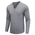 thumbnail image 5 of CEHVOM Hommes Manches Longues Musclé Robuste Basique Uni Couleur Unie Blouse T-Shirt Haut, 5 of 5
