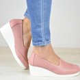 thumbnail image 1 of SMihono Sandales Femmes Été Grande Taille Mode Femmes Plateforme Décontracté Talon Compensé Plat Grande Taille Ajouré Chaussures Simples Pantoufle en Liquidation, 1 of 5