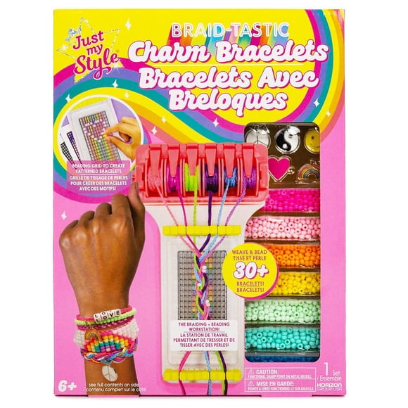 Just My Style Fantastiques bracelets avec breloques Braid-tastic