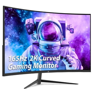 Z-Edge 27-inch Curved Gaming Monitor 16:9 2560x1440 165/144Hz 1ms Frameless LED Gaming Monitor, UG27Q AMD Freesync Premium Display Port HDMI