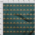 thumbnail image 2 of oneOone Polyester Lycra Fabric Leaves|Floral & Paisley Block Printed Fabric 1 Yard 56 Inch Wide, 2 of 4