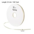 thumbnail image 2 of Unique Bargains 0.28' x 100 Yards Double Face Decorate Crafts Roll Satin Ribbon Candle White, 2 of 5
