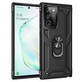 thumbnail image 1 of [PST] Samsung Galaxy Note 20 Ultra 5G Kickstand Rotating Ring Case, Heavy Duty Hybrid Shock Absorption Rugged Hard Phone Case Cover with Ring Stand Fits Magnetic Car Mount, 1 of 4