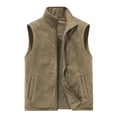 thumbnail image 1 of Birdeem Mens Thin Workwear Solid Color Stand Collar Sleeveless Jacket Tank Tops, 1 of 4
