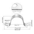 thumbnail image 2 of Unique Bargains 40mm Rigid Pipe Strap Clamp, 10 Pcs 304 Stainless Steel Two Hole U-shape Tube Clip, 2 of 5