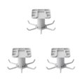 thumbnail image 2 of Maytalsory 1/2/3/5 Kitchen Hanger Self-adhesive Replacement Solid Color Punch-free 360 Degree Rotatable 6 Claw Detachable Mug Brush Rack Grey 3PCS, 2 of 6