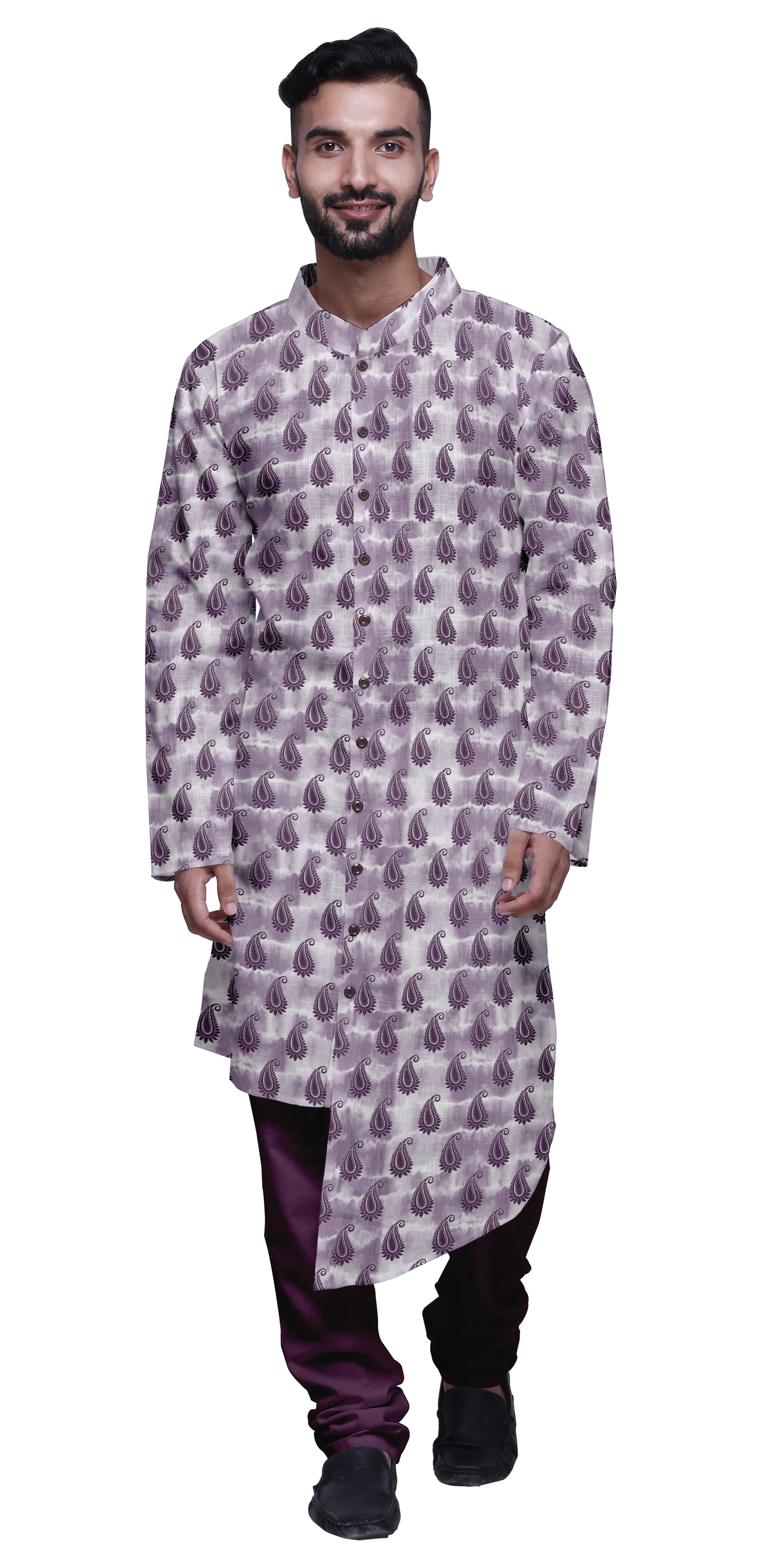 Atasi Cotton Printed Kurta Set For Men Designer Casual Kurta Pajama Clothing
