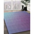 thumbnail image 3 of Ahgly Company Tapis Rond Lavable en Machine Intérieur Transitionnel Violet Clair Bleu, 3 Pieds Rond, 3 of 7