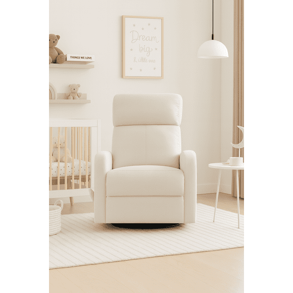 Fauteuil pivotant, coulissant et inclinable Charleston de Concord Baby en tissu beige