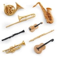 thumbnail image 1 of Simulated Musical Instrument Set 8 Pieces Miniature Model For Playhouse Decor Educational Toy Gift For Kids Music Lovers 7.9X6.7X0.79 Inches 0.13 Lb, 1 of 6