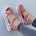 thumbnail image 1 of LSLJS Wedge Sandales pour Femmes, Sandales à Talon Compensé Mode pour Femmes Dames Confortables à Bout Rond Sandales Décontractées Chaussures, 1 of 4