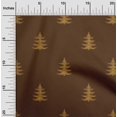 thumbnail image 1 of oneOone Viscose Chiffon Fabric Christmas Tree Ikat Printed Fabric 1 Yard 42 Inch Wide, 1 of 3