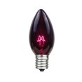 thumbnail image 4 of Novelty Lights 25 Foot C9 Twinkle Outdoor Patio Halloween String Light Set, Black Light Purple, Brown Wire, 25 Bulbs, 4 of 5
