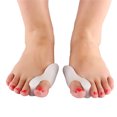 thumbnail image 1 of Yosoo 2pcs Silicone Toe Protector Pad Bunion Corrector Straightener Spreader White, 1 of 6