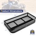 thumbnail image 3 of Costway Universal Front Atv Hd Steel Cargo Basket Rack Luggage Carrier, 3 of 10