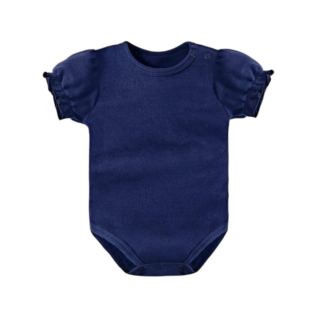 Baby Girl Summer Dress Short Sleeve Romper Off Shoulder 95% Polyester 5% Spandex