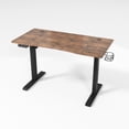 thumbnail image 1 of LJ 47” Electric Height Adjustable Sit-Stand Computer Desk - Wood, 1 of 4
