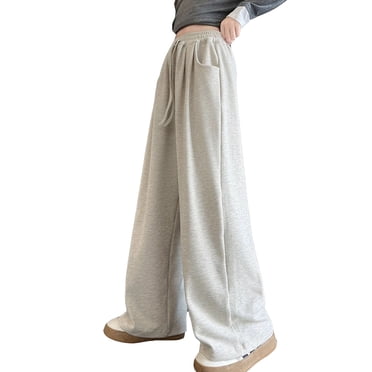 Girls Pants Drawstring Elastic Sweatpants Solid Color Casual Active Joggers For 4 12 Years