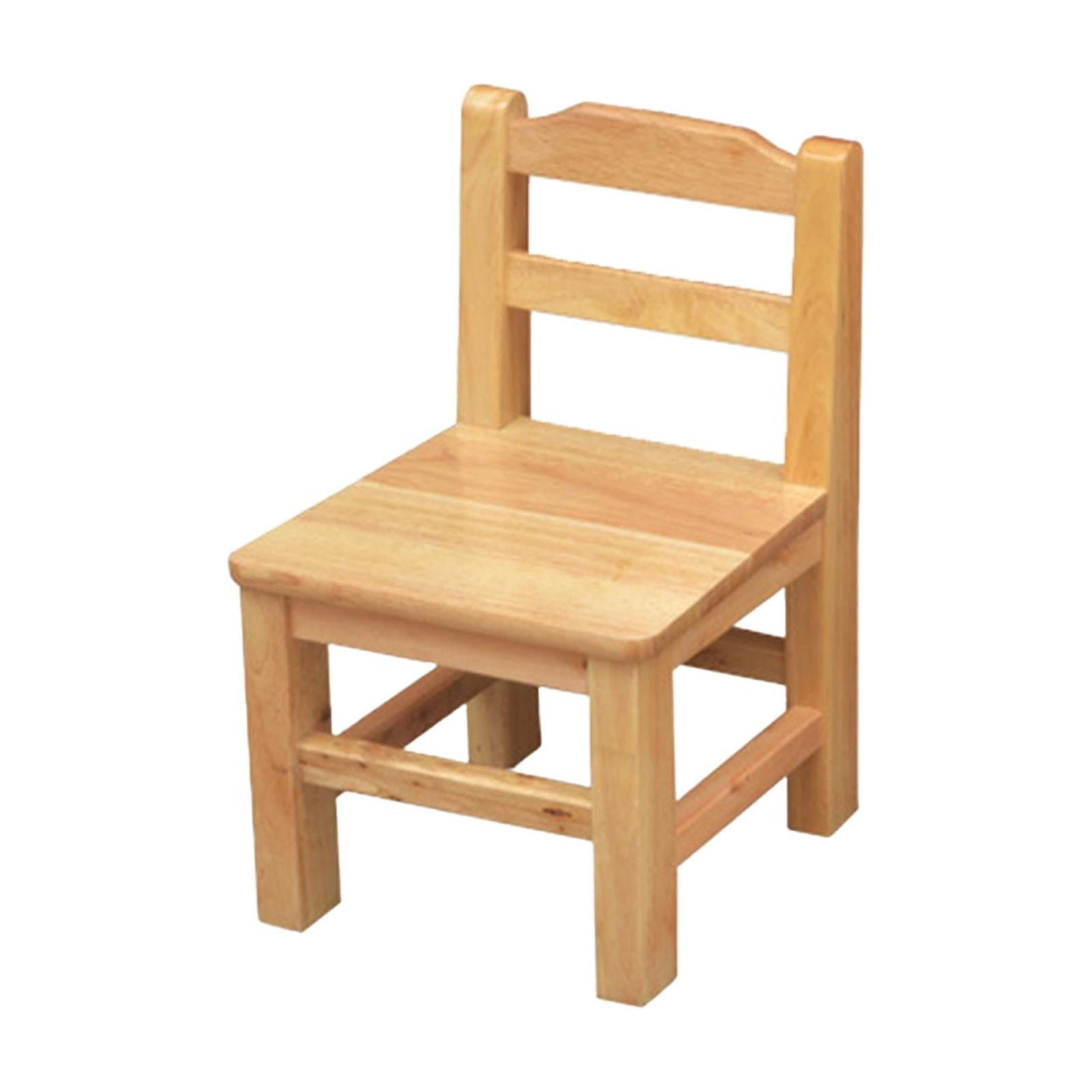 veasfak Child's Wooden Chair Kid Furniture Sturdy Fully Assembled Backrest Stool Seating Seat Height 22cm