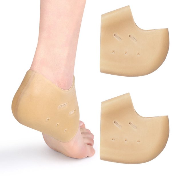 2PCS Heel Protector Breathable Plantar Fasciitis Kit Heel Sleeves for Heel Pain
