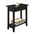 thumbnail image 3 of Convenience Concepts American Heritage Table d'Appoint à Dessus Rabattable, Fini Bois Noir, 3 of 5