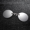 thumbnail image 1 of Lunettes de Soleil Rétro 2024 Rondes Sans Monture Mode à Clip pour le Nez pour Hommes Lunettes de Cyclisme, 1 of 3