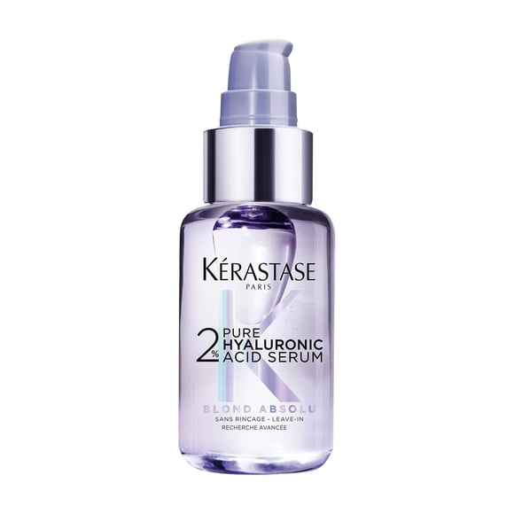 Kérastase Hair Serum, 2% Pure Hyaluronic Acid, Blond Absolu, Hydrating and Repairing, For Bleached Blonde, 50 ml