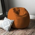 thumbnail image 4 of Jaxx Fauteuil Poire Rond de 3 Pieds avec Housse Amovible, Mandarine (Ensemble de 1), 4 of 5