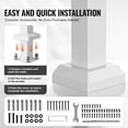 thumbnail image 4 of VEVOR 3-4 Step Handrails for Outdoor for Seniors Porch Deck Retro Arch White, 4 of 9