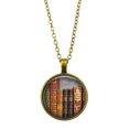 thumbnail image 1 of Vintage Library and Books Time Fashion Silver Necklace Pendant Jewelry, 1 of 9