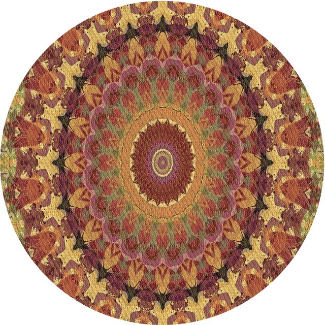 Ahgly Company Tapis Rond Lavable en Machine Intérieur Caramel Brun, 5 Pieds Rond