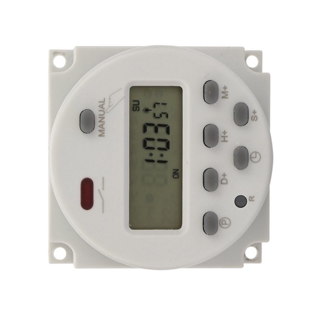 Interrupteur Programmable Numérique pour Contrôle Électronique 168h 5VA Lampes de Rue Lumières Néon TV